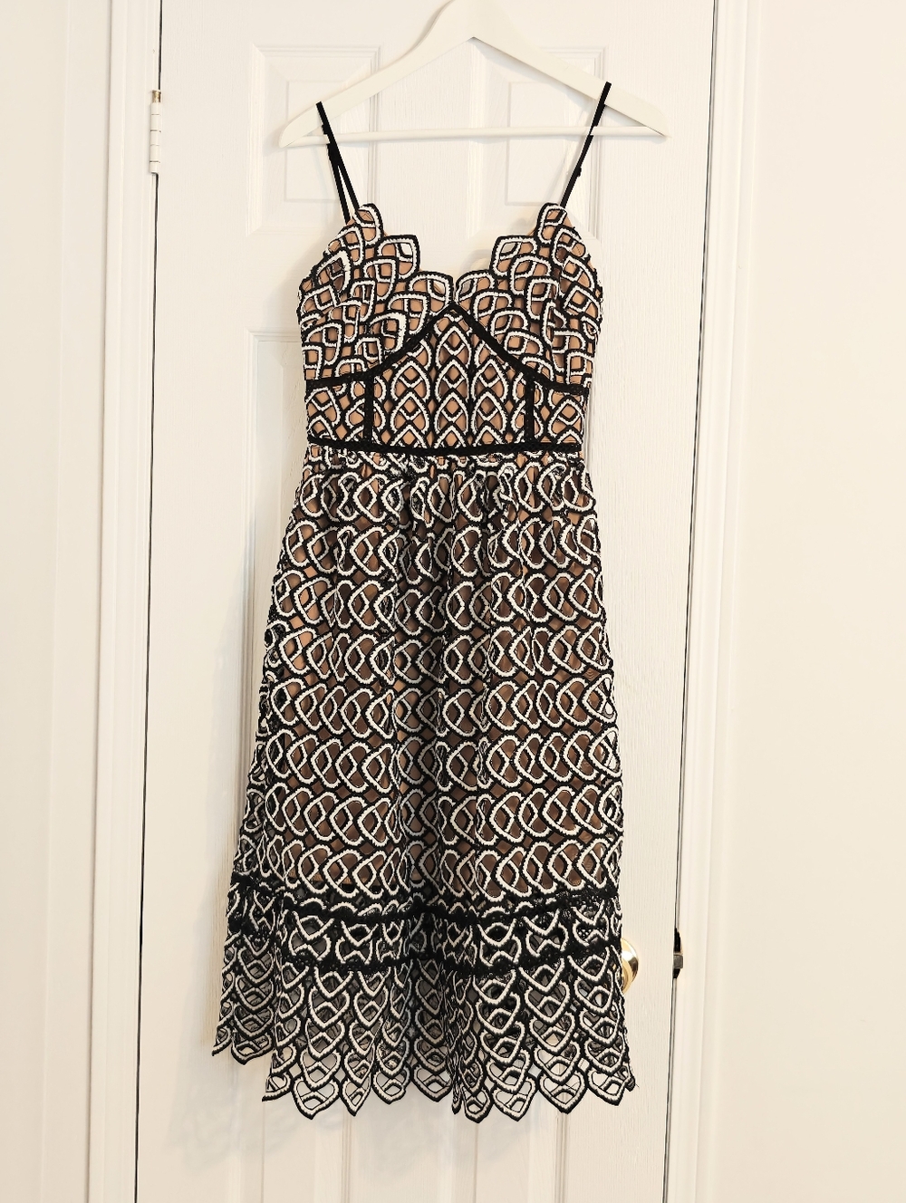 Heavy Lace Midi Dress